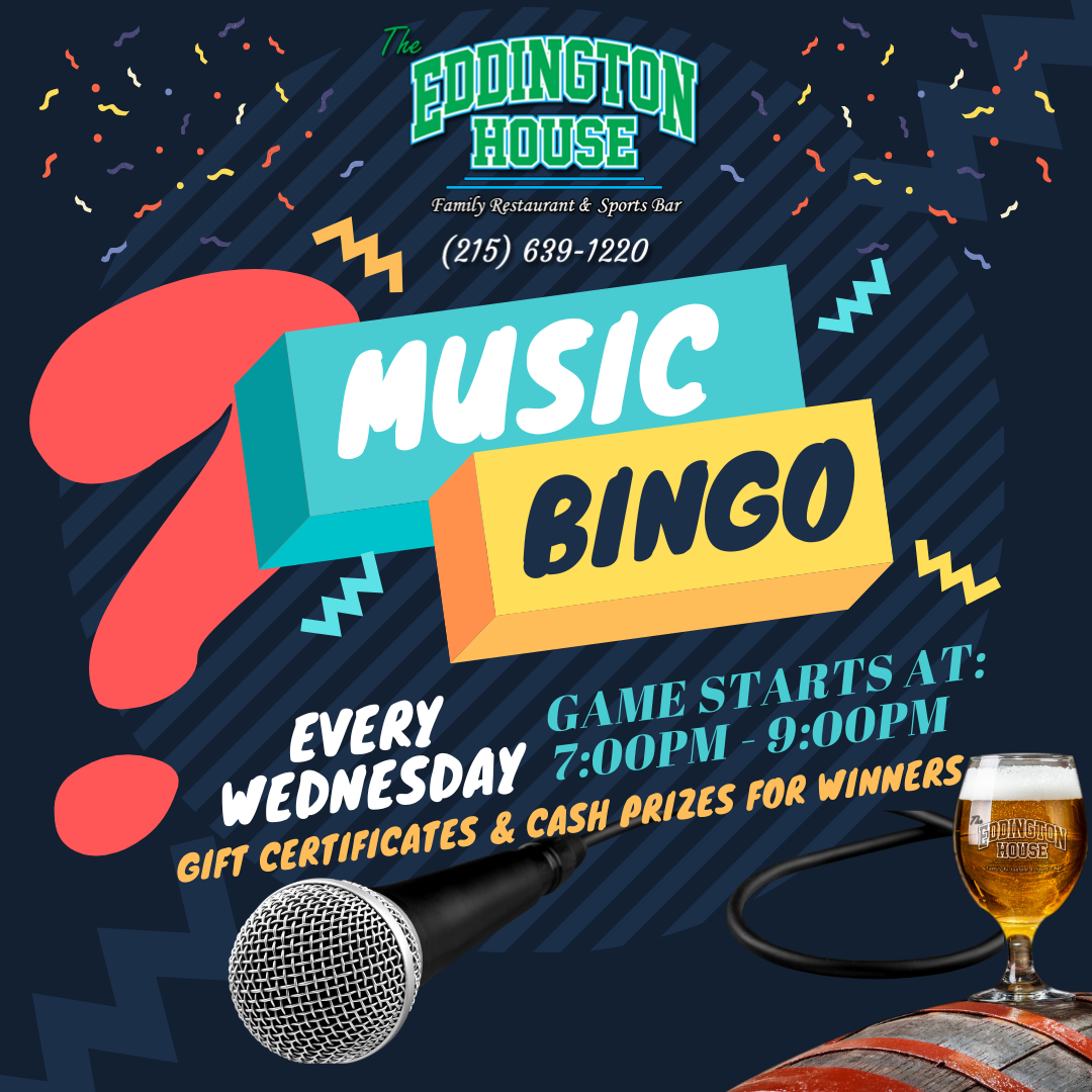Music Bingo EHouse Flyer