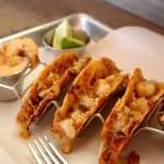 Cheesy Shrimp Tacos