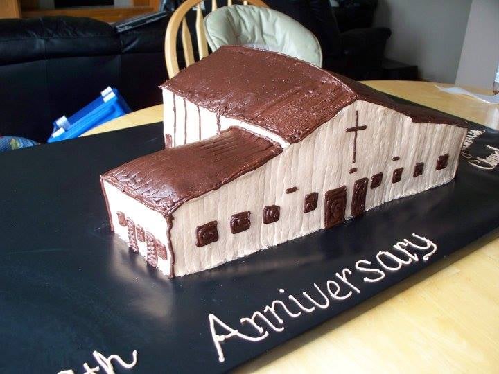 Custom cake that looks like a church.Made by Nan's Nummies