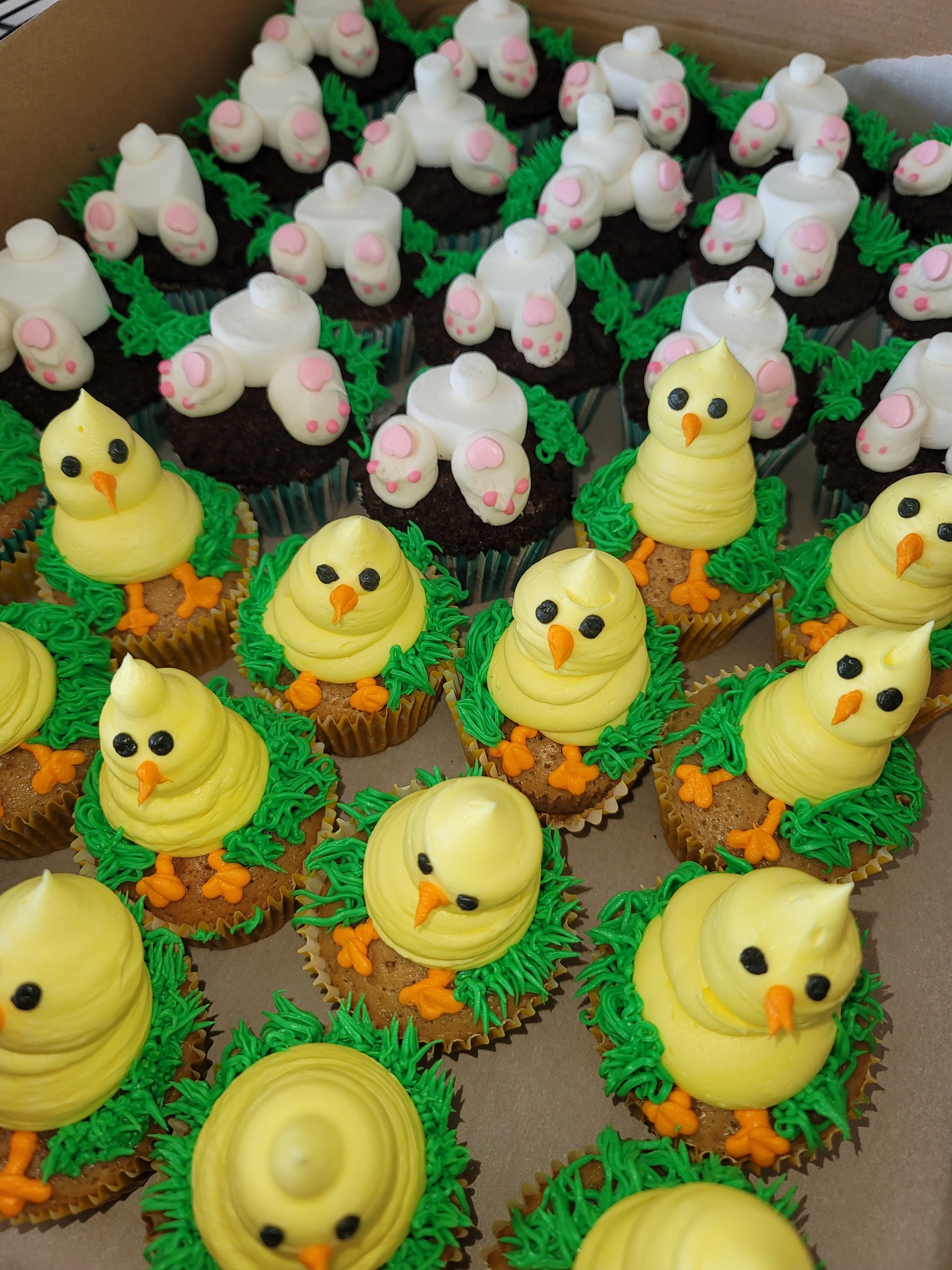 Easter cupcakes made by Nan's Nummies