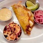 Del Barrio Cafe - Cheesy Shrimp Taco