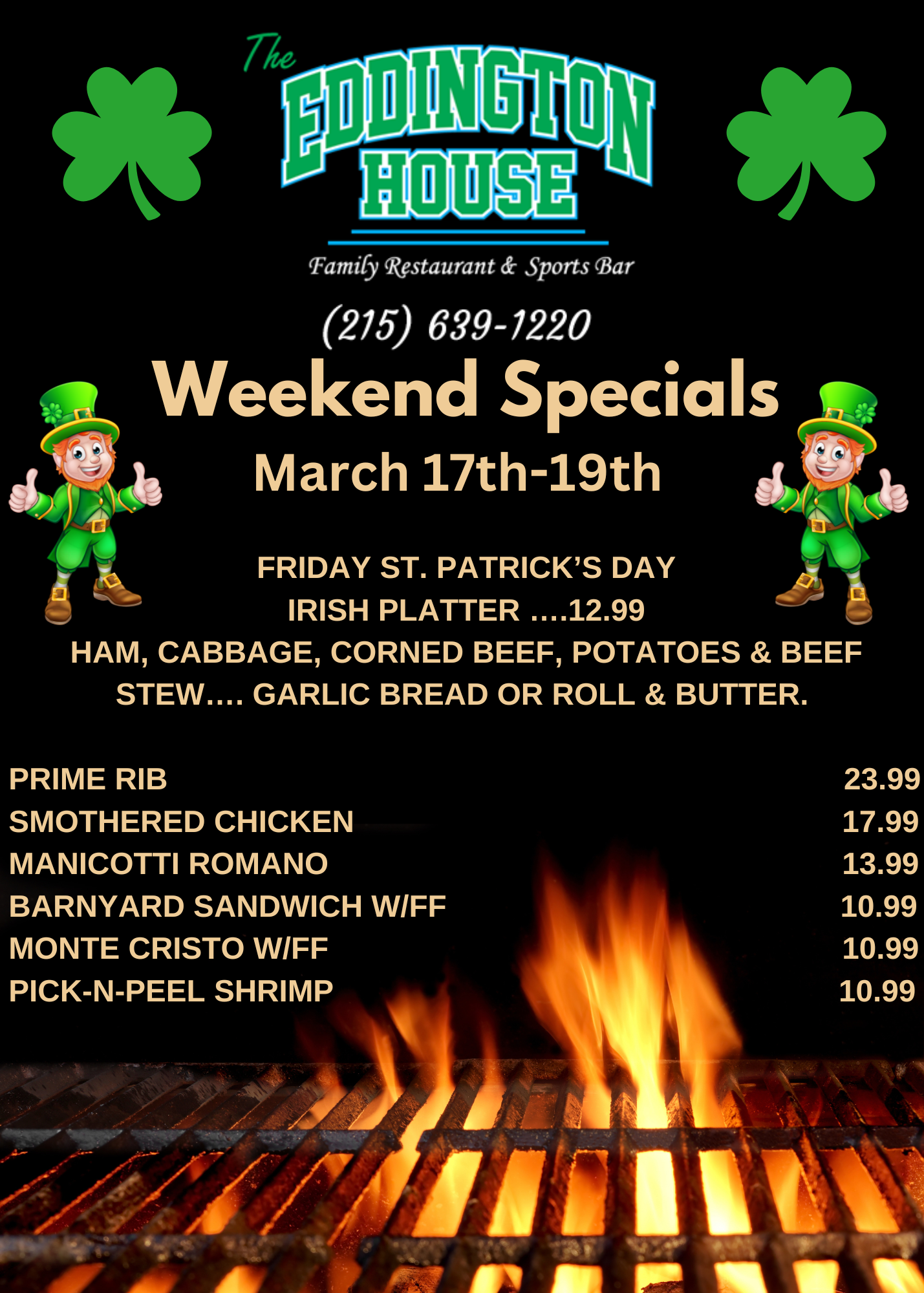 revised 3-17-23 EHouse Weekend Specials