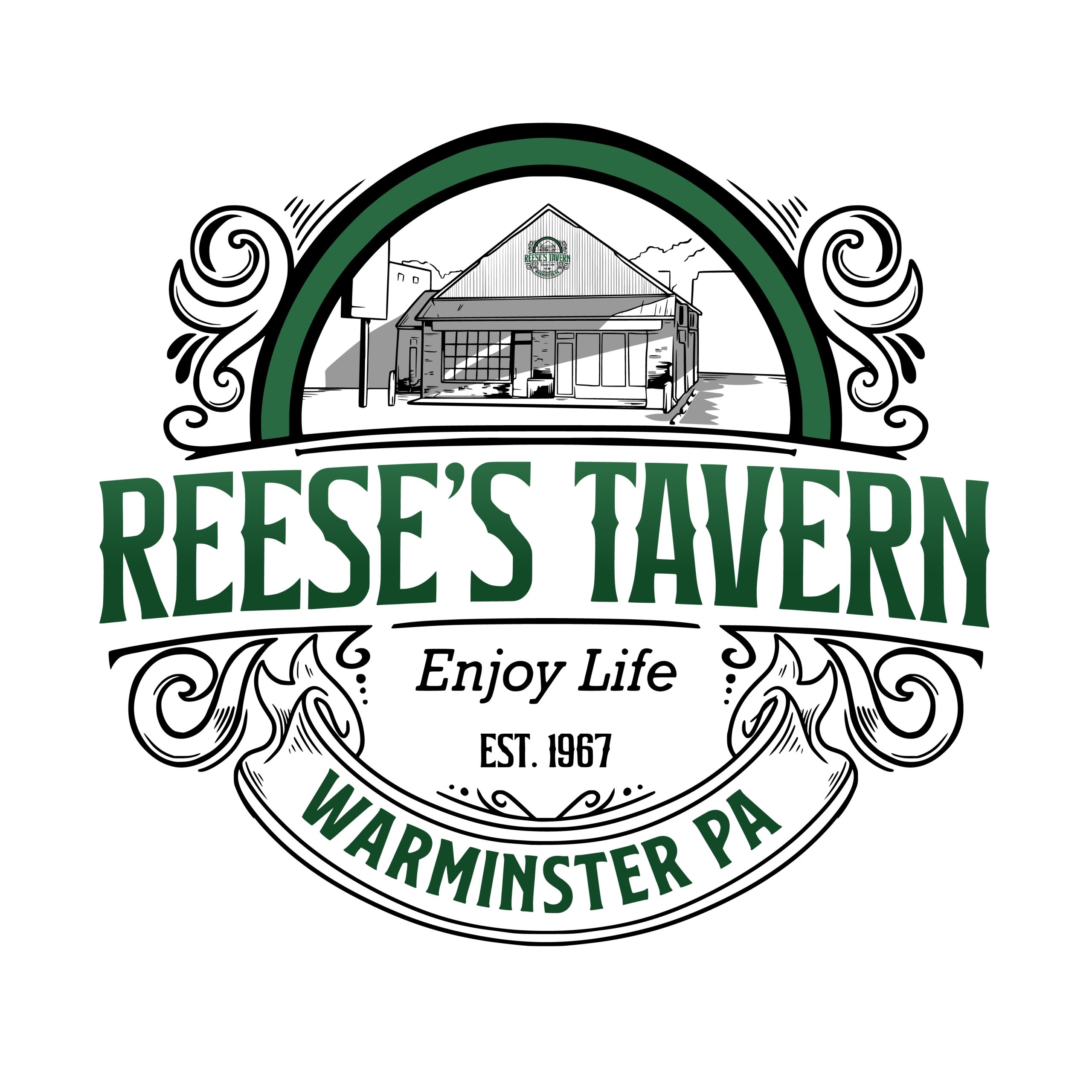 Reese's tavern logo.