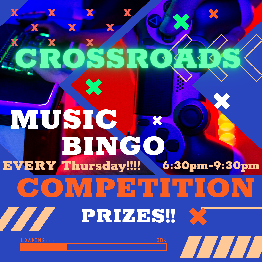 Crossroads music bingo competition prizes.
